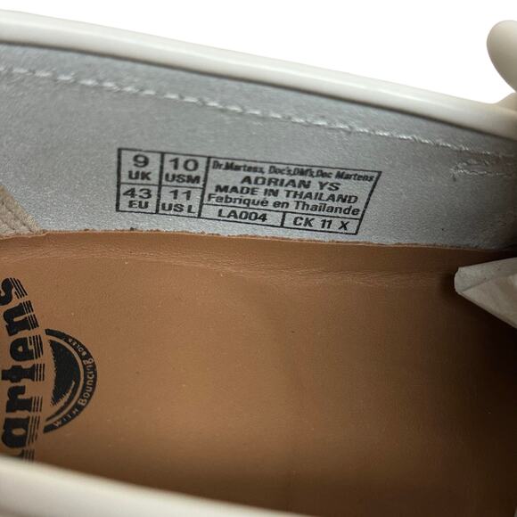 DR.MARTENS ADRIAN YELLOW STITCH LEATHER TASSEL LOAFERS Women Sz 11 - Picture 3 of 6